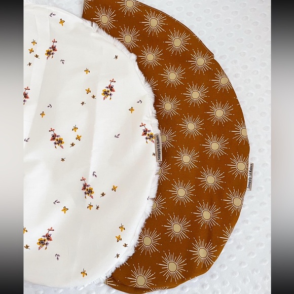 Floral Minky Boppy Cover Baby Nursing Pillow Cover - Picture 2 of 2